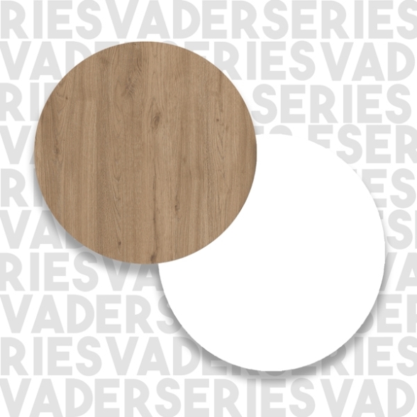 Scrivania Porta PC 120x58x98 Con Ripiani Laterali Pixel Rovere E Bianco