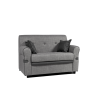 Divano 2 Posti Con Braccioli 116x72x84 Tessuto Grigio Tokyo