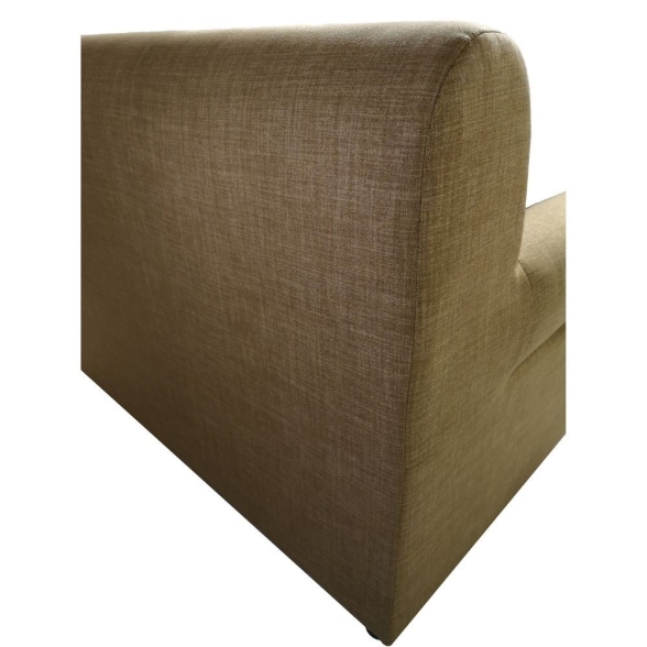 Divano 2 Posti Con Braccioli 116x72x84 Tessuto Senape Tokyo