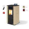 Stufa a pellet ad aria 8.8 kW con ventilazione frontale King 98 sabbia