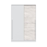Armadio Guardaroba Appendiabiti 2 Ante Scorrevoli 120 Cm Bianco Anticato TOP121A
