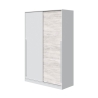 Armadio Guardaroba Appendiabiti 2 Ante Scorrevoli 120 Cm Bianco Anticato TOP121A