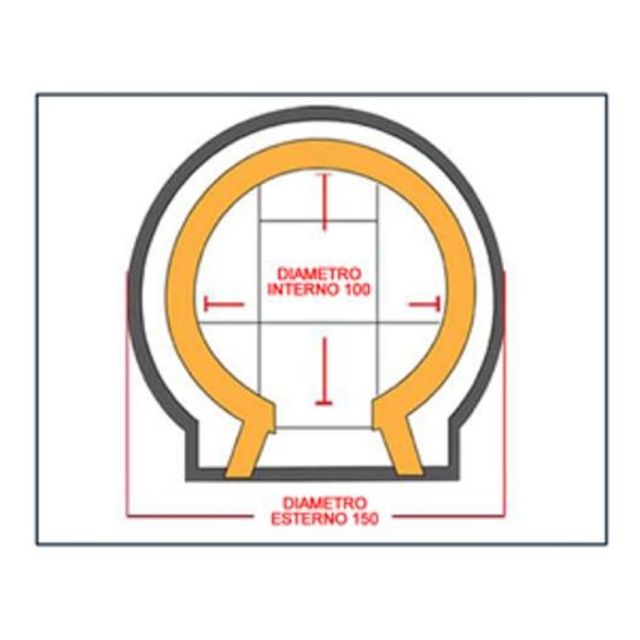 Forno a legna Artigianale Per Pizze Diametro Interno 100 cm completo di base