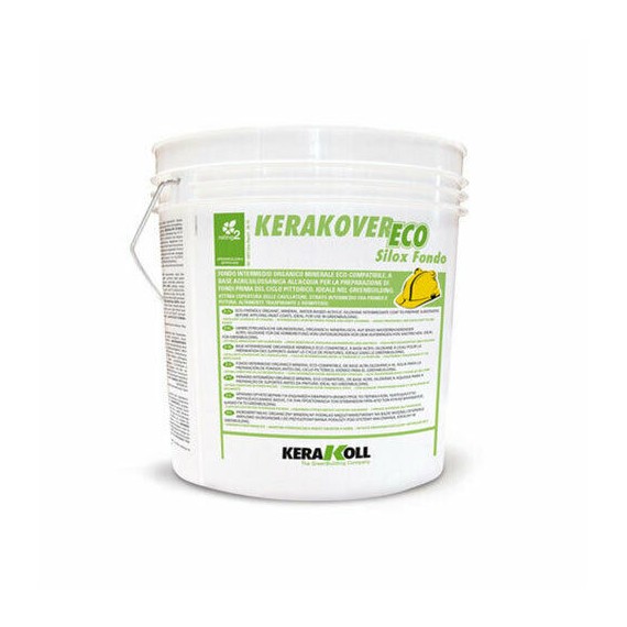 Kerakoll Kerakover Eco Silox Fondo 14 lt 24581 bianco Fondo intermedio per pittura