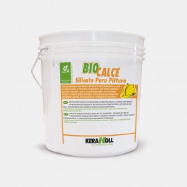 Pittura a base di puro silicato Kerakoll Biocalce Silicato Puro Pittura 14 lt 12742 bianco