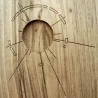 Tagliere con incavo in legno di castagno 24,5 x 13,5 x 1,5 cm