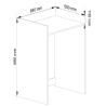 Mobile Coprilavatrice 64x50x98 Con Ripiano Dina Antracite