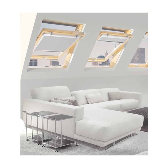 Finestra per mansarda L 94 x H 55 Claus serie Style con apertura a bilico FS 0813