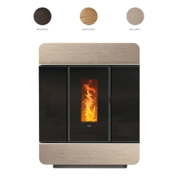 Klover DIVA SLIM WOOD Termostufa a pellet legno massello 18,4 kW (PREZZO TRATTABILE)