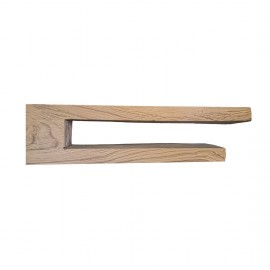 Pensile artigianale in legno massello di castagno 120 x 32 x 32 cm