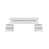 Testiera + 2 Comodini Tempus Bianco Artik E Rovere Nodi 0W6079A