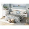 Testiera + 2 Comodini Tempus Bianco Artik E Rovere Nodi 0W6079A