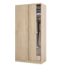 Armadio Guardaroba 2 Ante Scorrevoli 100x50x200 Rovere Effetto Legno Max