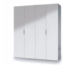 Armadio Guardaroba 4 Ante 180x52x200 Con Barre Appendiabiti MAX Bianco Lucido