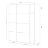 Armadio Guardaroba 2 Ante Scorrevoli 150x60x200 Bianco Opaco Morgan