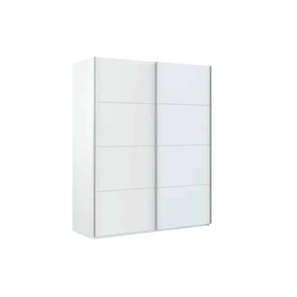 Armadio Guardaroba 2 Ante Scorrevoli 150x60x200 Bianco Opaco Morgan