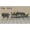 Grès porcellanato 34 x 34 cm effetto pietra Corte Beige Ceramiche San Nicola