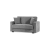 Divano Contenitore 2 Posti 155x80x87 Cm In Tessuto Grigio Nora Lumos