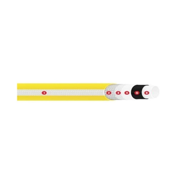 Tubo giallo per irrigazione 6 strati 30 mm (1" 1/4) x 25 m Tricodex Stars