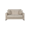 Divano 2 Posti Con Cassettone 152x87x90 Tessuto Beige Bravo Bacos