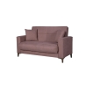 Divano 2 Posti Con Cassettone 152x87x90 Tessuto Viola Bravo Bacos