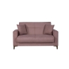 Divano 2 Posti Con Cassettone 152x87x90 Tessuto Viola Bravo Bacos