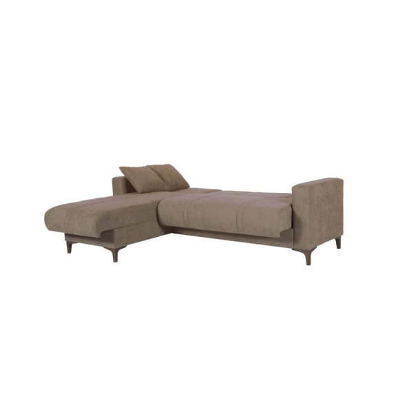 Divano Letto Angolare Reversibile Con Contenitore Bravo Bacos Marrone