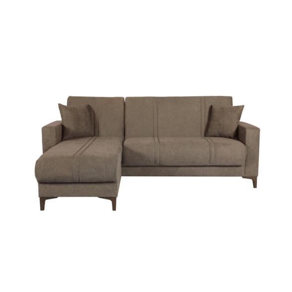Divano Letto Angolare Reversibile Con Contenitore Bravo Bacos Marrone