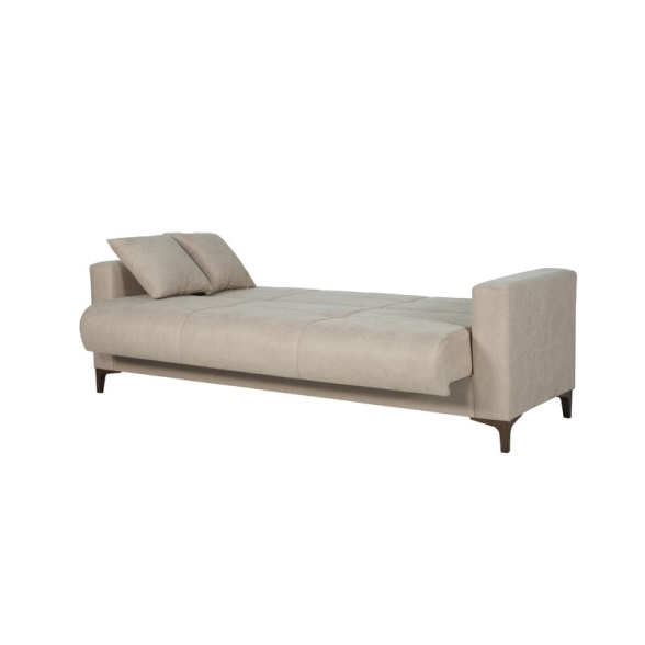 Divano Letto 3 Posti 212x87x90 Con Contenitore Bravo Bacos Beige