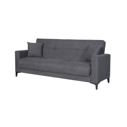 Divano Letto 3 Posti 212x87x90 Con Contenitore Bravo Bacos Grigio