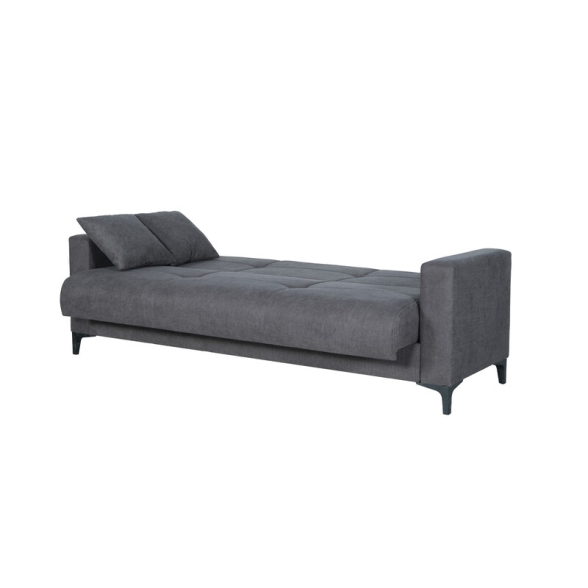 Divano Letto 3 Posti 212x87x90 Con Contenitore Bravo Bacos Grigio
