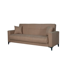 Divano Letto 3 Posti 212x87x90 Con Contenitore Bravo Bacos Marrone