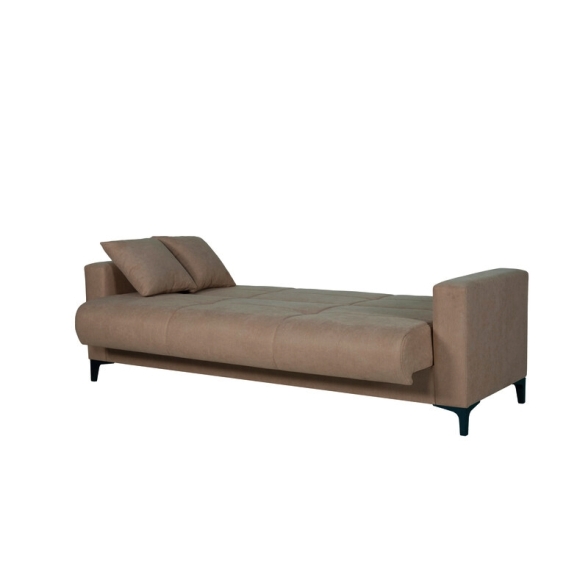 Divano Letto 3 Posti 212x87x90 Con Contenitore Bravo Bacos Marrone