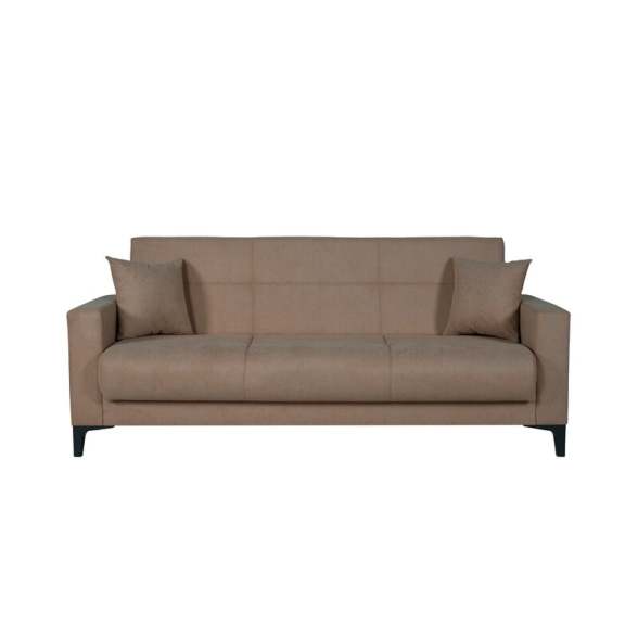 Divano Letto 3 Posti 212x87x90 Con Contenitore Bravo Bacos Marrone