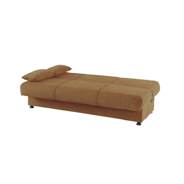 Divano Letto 3 Posti 190x81x90 Con Contenitore Cosy Bacos Mattone