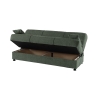 Divano Letto 3 Posti 190x81x90 Con Contenitore Cosy Bacos Verde