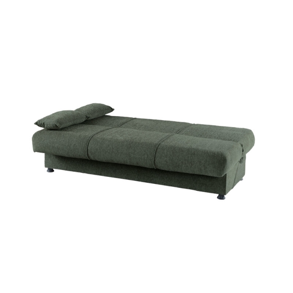 Divano Letto 3 Posti 190x81x90 Con Contenitore Cosy Bacos Verde