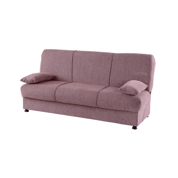Divano Letto 3 Posti 190x81x90 Con Contenitore Cosy Bacos Viola