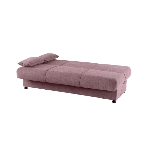 Divano Letto 3 Posti 190x81x90 Con Contenitore Cosy Bacos Viola