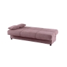 Divano Letto 3 Posti 190x81x90 Con Contenitore Cosy Bacos Viola