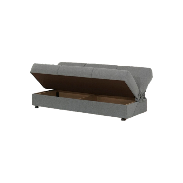 Divano Letto 3 Posti 190x81x90 Con Contenitore Cosy Lumos Grigio