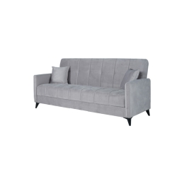 Divano Letto 3 Posti 211x92x98 Con Vano Contenitore Santi Bacos Grigio