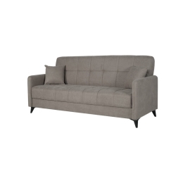 Divano Letto 3 Posti 211x92x98 Vano Contenitore Santi Bacos Tortora