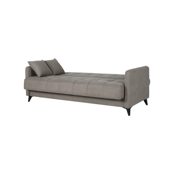 Divano Letto 3 Posti 211x92x98 Vano Contenitore Santi Bacos Tortora