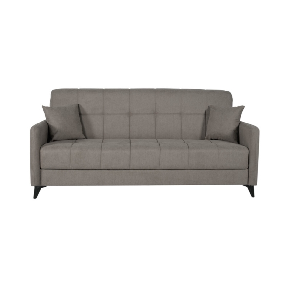 Divano Letto 3 Posti 211x92x98 Vano Contenitore Santi Bacos Tortora