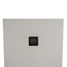 Piatto doccia FLAT 80x120 cm beige effetto pietra in mineralmarmo con griglia e piletta sifonata Jonathan