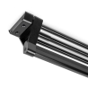Appendiabiti nero estraibile in alluminio da 35 cm per armadi