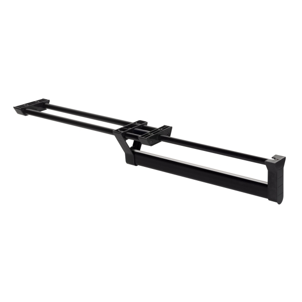 Appendiabiti nero estraibile in alluminio da 35 cm per armadi