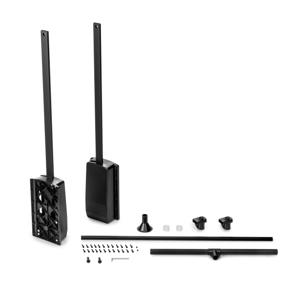 Appendiabiti regolabile per armadio da 45 a 60 cm nero