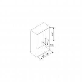 Appendiabiti regolabile per armadio 60 - 83 cm Cromato in Acciaio e Tecnoplastica